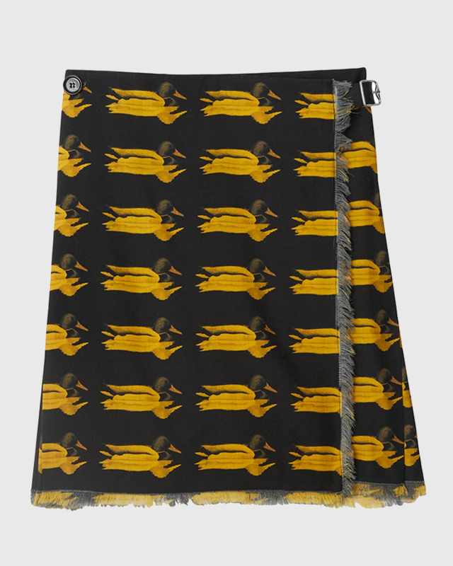 Wool Duck Kilt with Belted Detail